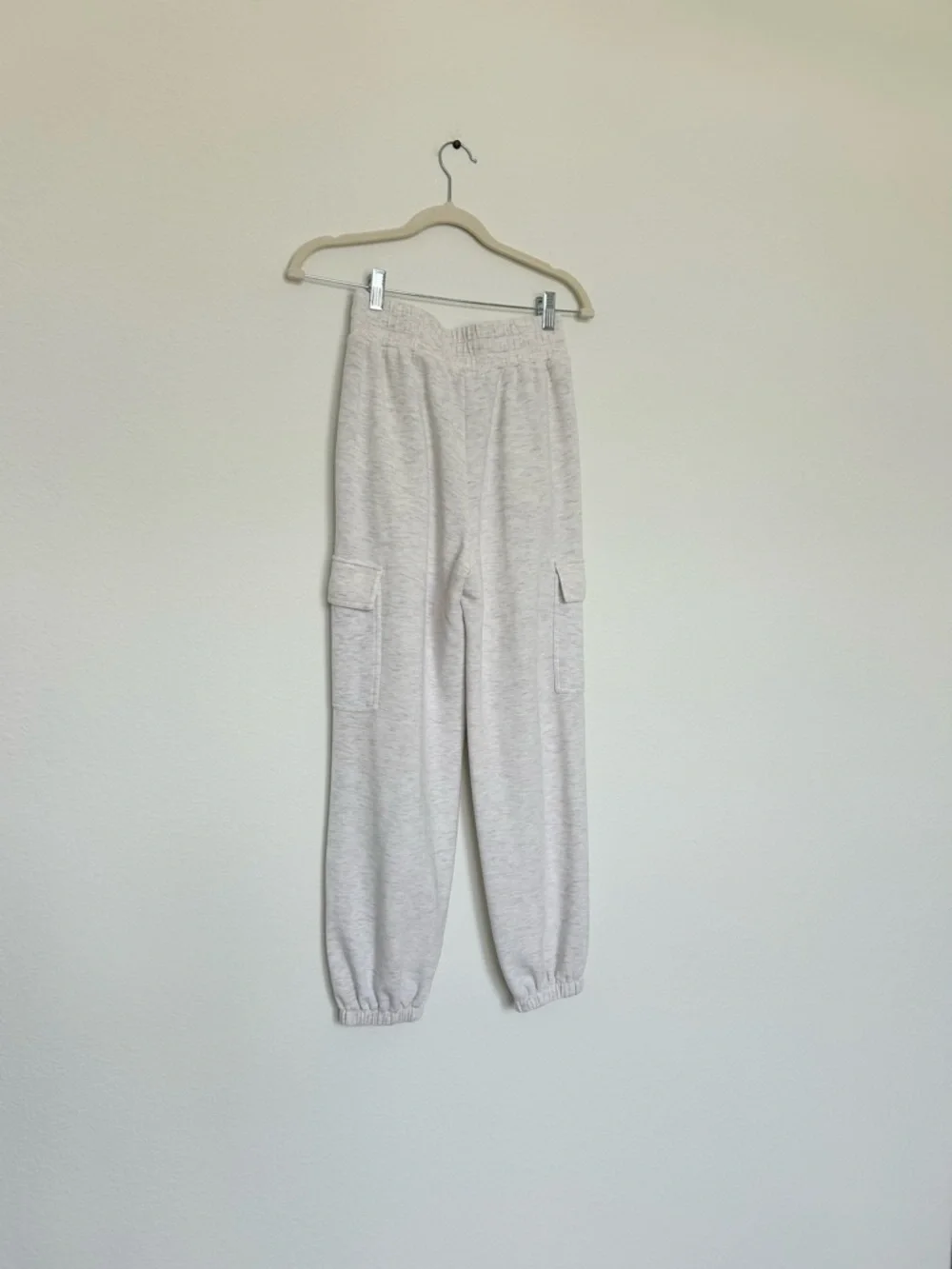 Varley Catherine Half-Zip Sweat & The Cargo Pant Set in Ivory Marl - Picture 12 of 12